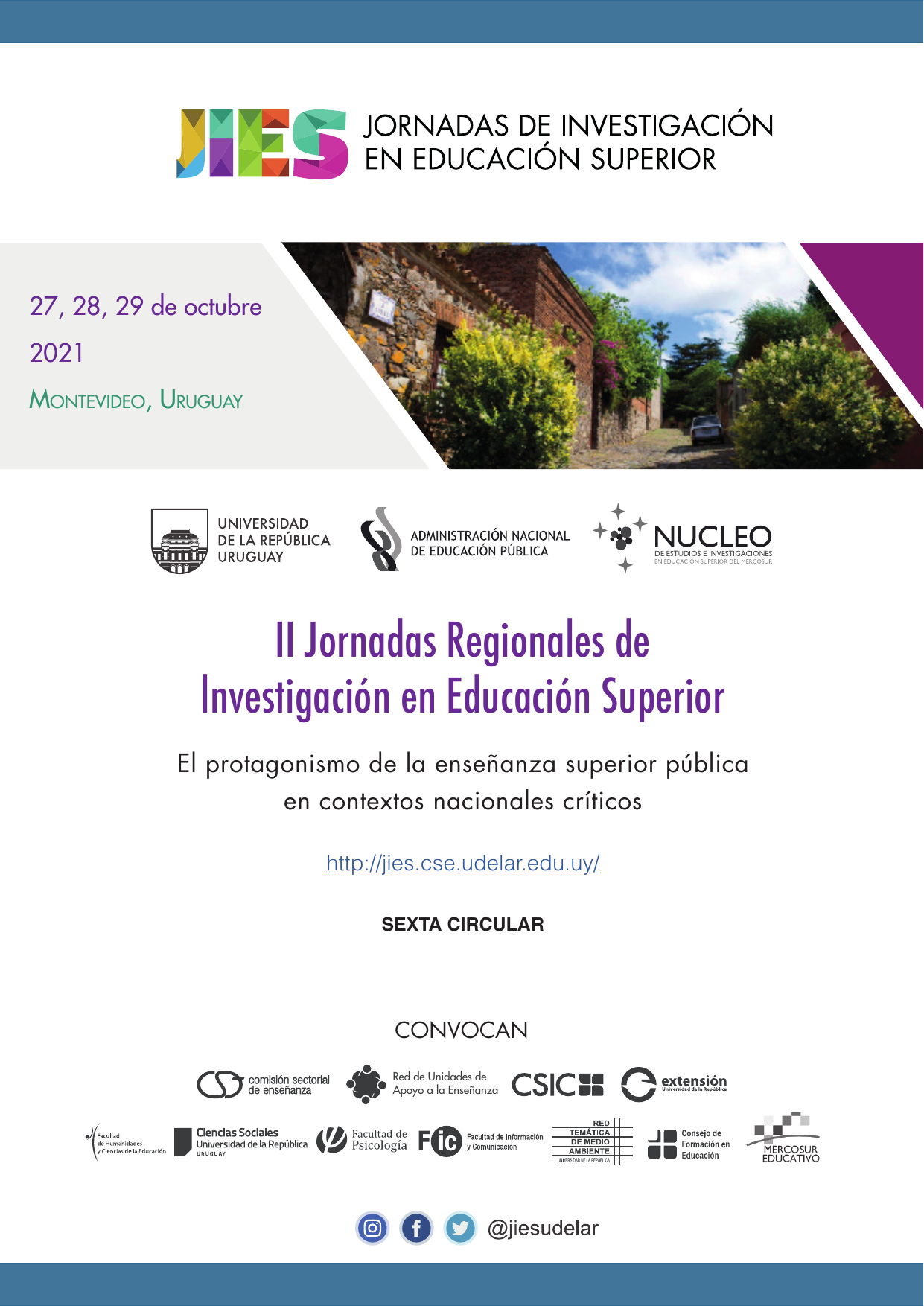 Sexta circular JIES 2021